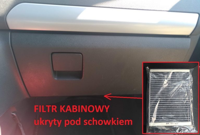 Wymiana filtra kabinowego (przeciwpyłkowego) Opel Zafira